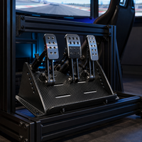 Support de pédalier universel en fibre de carbone sèche 3K personnalisé pour simulateur de course, pont de montage universel en sergé 3K pour cockpit