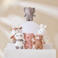 Vente en gros 6 design peluche panda ours cochon éléphant lapin crochet animaux tricotés animaux en peluche drôle crochet animaux en peluche