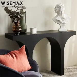 WISEMAX ריהוט יוקרה סלון ריהוט אח שולחן עץ כניסה מסדרון שולחן איטלקי מודרני פשוט קונסולת שולחן