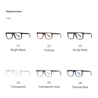 Lunettes anti-lumière bleue contemporaines unisexe Sunray ODM OEM à monture géométrique striée azur, verres PC anti-reflet, vente directe