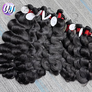 <span class=keywords><strong>Prix</strong></span> de gros d'usine Bundle de cheveux indiens bruts, 100% extensions de cheveux humains, vendeurs de cheveux bruts Cheveux indiens vierges naturels - Product Image 5