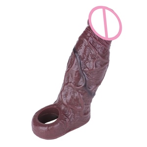 Funda de silicona suave SXXY para pene, realista, con efecto de alargamiento y retraso de la eyaculación - Product Image 4