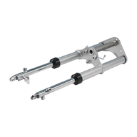 Kits de fourche avant CRF50 argentés avec colliers de serrage pour roues à tambour