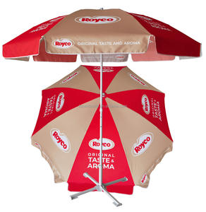 Venta caliente promocional logotipo personalizado diseñado sombrilla de playa Patio Sun Outdoor Garden Beach Umbrella - Product Image 3