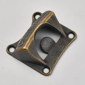 Décapsuleur mural Jingmao en alliage de zinc, rectangulaire, ouverture facile, manuel, bronze antique, noir, argent - Product Image 4
