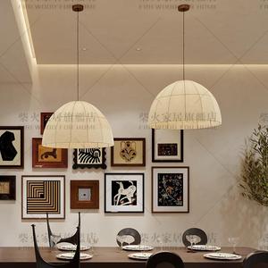 Lustre rond de style chinois rétro, luminaire suspendu de 50 cm, 60 cm, 80 cm de diamètre, LED E27, pour bar, chambre à coucher, salle à manger - Product Image 3