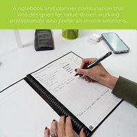 Cahier Intelligent Réutilisable Rocket Book A4 avec Stylo