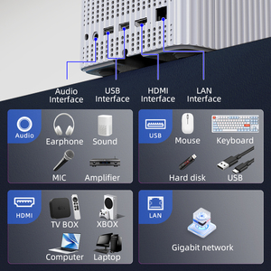 ポータブル4K AndroidスマートプロジェクターBL14Pro 500ルーメンミニホームシアターBluetooth Wi-Fi OEM ODM工場の製品 - Product Image 4