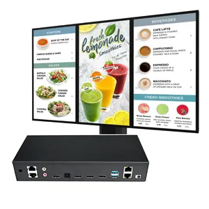 Thế hệ mới kỹ thuật số Bảng menu Media Player với CMS Phần mềm tính năng đa-màn hình nối hiển thị