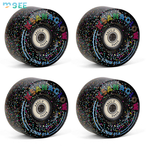 Bánh xe trượt patin SeeMore Wholesale 6 đèn LED, bánh xe trượt ván 85A có vòng bi, 4 bánh phát sáng - Product Image 4