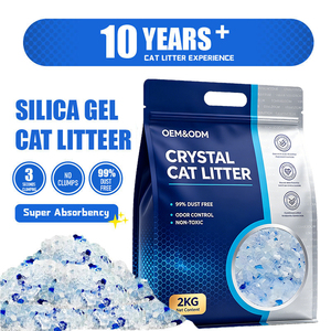 Arena para Gatos de Gel de Sílice de Alta Absorción, 99% Libre de Polvo, No Aglutinante, Control de Olores, Directo de Fábrica, Arena para Gatos en Cristales - Product Image 1