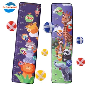 DADI Factory Supplier Non-toxic Kids Height Growth Chart Ruler Height Measure Kids Sticky Toy Ball Mat