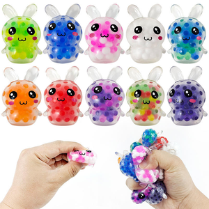 2025 Funny Tiktok TPR Bunny Bead Relief Ball Pinch Happy <b>Easter</b> Egg Cute Children's Squeeze Toy <b>Gift</b> Kids Squishy Girls - Product Image 2