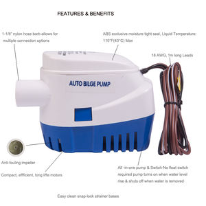 <span class=keywords><strong>Mini</strong></span> <span class=keywords><strong>pompe</strong></span> <span class=keywords><strong>de</strong></span> vidange à haute levée 12V <span class=keywords><strong>Pompe</strong></span> à eau marine OEM personnalisable <span class=keywords><strong>Pompe</strong></span> <span class=keywords><strong>de</strong></span> cale électrique automatique 24v Marine pour kayak - Product Image 2