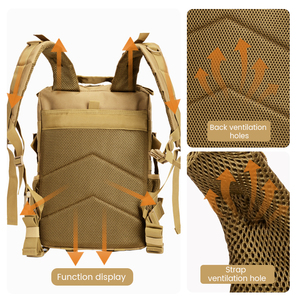 Mochila Táctica de 36L para Exteriores, Resistente al Agua y al Desgaste, Tela Oxford, Ligera y Duradera para Uso Versátil, Ideal para Senderismo - Product Image 2