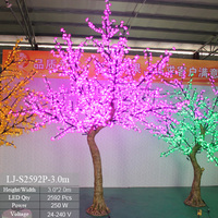 Rosa/lila LED-Kirschblüten bäume Künstliche Außen leuchten Bäume