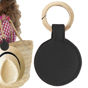 Creative and personalized PU leather golf <b>hat</b> clip/mask clip, portable outdoor clothing and <b>hat</b> clip/bag charm. - Product Image 2