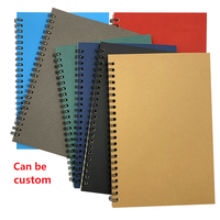Carnet de notes personnalisé en papier pour étudiants, impression spirale, bobine de couleur, fil-o, carnet d'exercices, cahier en papier, papier kraft