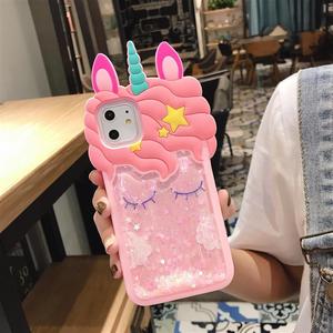 Prezzo di fabbrica rosa liquido sabbie mobili 3D <span class=keywords><strong>unicorno</strong></span> custodia in silicone per <span class=keywords><strong>iphone</strong></span> 13 13 pro 13 pro max - Product Image 5