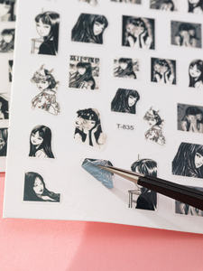 Date japonais dessin animé Anime personnage autocollant Nail Art 3d auto-adhésif décalcomanie outils bricolage décoration outil autocollant ongles <span class=keywords><strong>Manga</strong></span> - Product Image 4