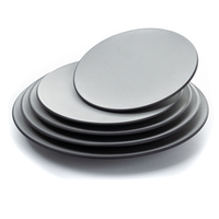 Ensemble de plaques de chargeur de restaurant, commercial, nouveau style, noir et gris