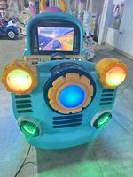 Manège à bascule en métal pour enfants à monnayeur Duoxing, machine de jeu d'arcade pour enfants, 220V, en anglais, 1 passager