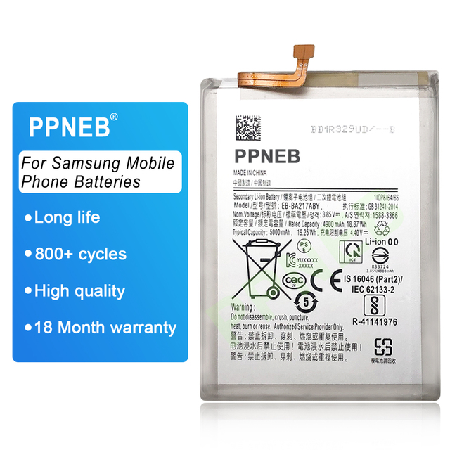 Wholesale Original Cell Phone Replacement Battery for Samsung Galaxy A02 Mobile Phones Battery 4900mAh EB-BA217ABY