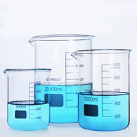 Bécher de forme basse en verre borosilicaté de 3000ml avec bec et graduations en gros