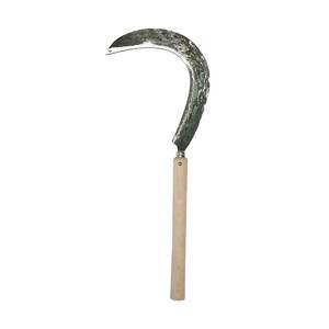 Faucille de jardin industrielle de 50 cm pour betteraves Lame en acier avec manche en bois pour usage agricole Distributeur italien - Product Image 2