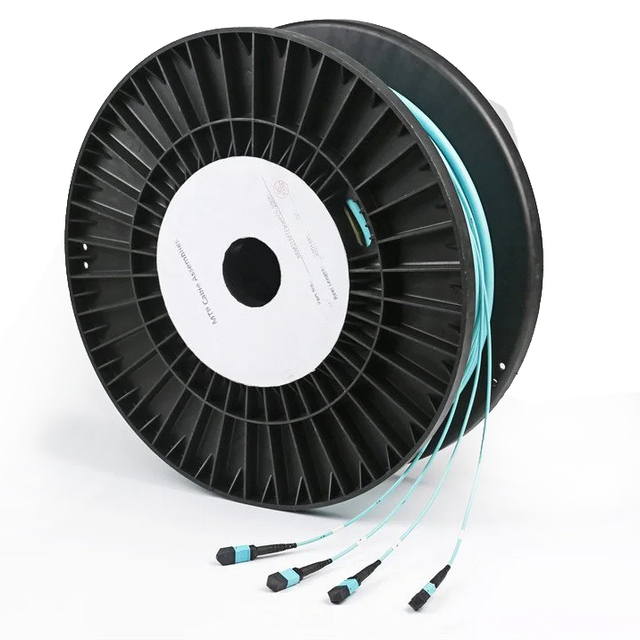 MPO/MTP Fiber Optic Cable with 8/12/24 Core OM3 OM4 Patch Cord for Internet Data Center 5G Network Communication