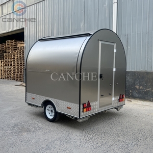 CE Fast Food Snack Fruit Juice Coffee Ice Cream <b>Freezer</b> Food Cart Trailer - Product Image 4