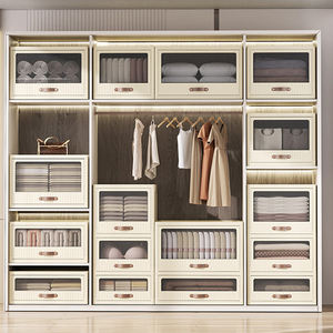 Chine Vente en gros Grande Capacité Enfants Adolescents Maison Blanche <span class=keywords><strong>Tiroirs</strong></span> Boîte Bacs de Luxe Anti-poussière Plastique Pliable Pliable OEM - Product Image 2