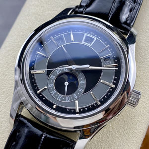 Montre Hommage Classique Noire Premium 2025 avec Complications, Calendrier Perpétuel, Phase de Lune, Verre Saphir, Idéale pour Réunions d'Affaires - Product Image 2