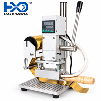 Machine de presse à chaud pour estampage à chaud sur papier et cuir, impression de logos personnalisés, petit embosseur numérique manuel avec moule à lettres et fente en T