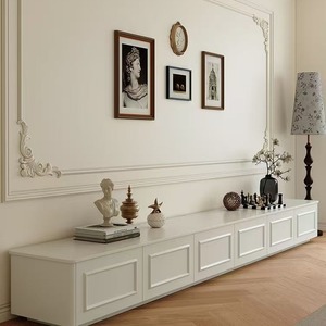 Mobile TV di Lusso in Stile Vintage Francese, Supporto TV Minimalista Europeo da Terra, Nuovo Mobile per <span class=keywords><strong>Soggiorno</strong></span> in <span class=keywords><strong>Legno</strong></span> <span class=keywords><strong>Massello</strong></span> - Product Image 4