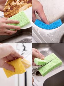 Vajilla <span class=keywords><strong>de</strong></span> cocina ecológica esponja <span class=keywords><strong>de</strong></span> <span class=keywords><strong>limpieza</strong></span> <span class=keywords><strong>Productos</strong></span> <span class=keywords><strong>de</strong></span> <span class=keywords><strong>limpieza</strong></span> del hogar esponja multicolor biodegradable pulpa <span class=keywords><strong>de</strong></span> madera algodón - Product Image 2