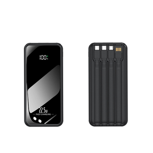 <span class=keywords><strong>Chargeur</strong></span> de voyage haute capacité 10000mAh 20000mAh avec câble intégré, affichage numérique portable, charge rapide PD 22.5W, batterie externe - Product Image 1