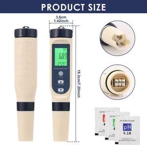 Multi-Parameter 5-in-1 Wasserqualitätsmessgerät |   Digitaler TDS-, EC-, PH-Tester |   Hochpräzises tragbares Wasserprüfgerät - Product Image 4