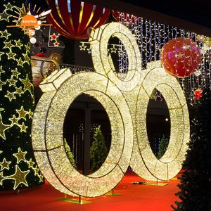 איכות גבוהה uv חומר עמיד למים קישוט חג המולד 10m שימוש חיצוני רשת Pvc רשת עבור אורות חג המולד מוטיב - Product Image 5