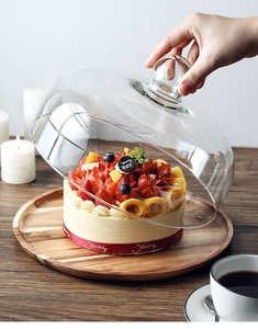 Wholesale Handcrafted clear <strong>Glass</strong> <strong>Cake</strong> <strong>Domes</strong> Cover - Product Image 2