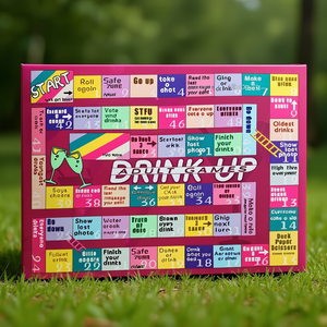 Jeu de société Drink Up pour adultes, jeu de fête pour adultes, jeu interactif amusant avec un design et des règles colorés - Product Image 3