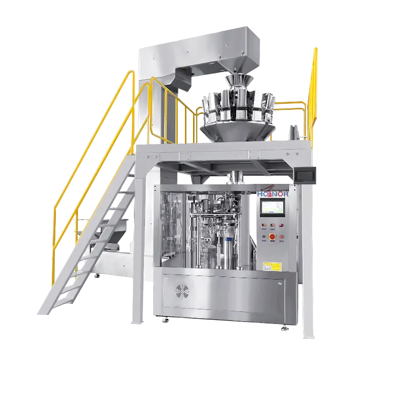 ماكينة تغذيرية وتغليف آلية للحقائب للأرز والوجبات الخفيفة والحبوب وحبوب القهوة