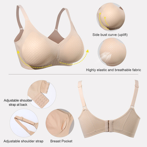 Reggiseno ONEFENG per Mastectomia, Senza Ferretto, con Tasca Post-Operatoria per Protesi Mammarie, Design per Miglioramento del Seno, Inserti in Nylon e Silicone - Product Image 3