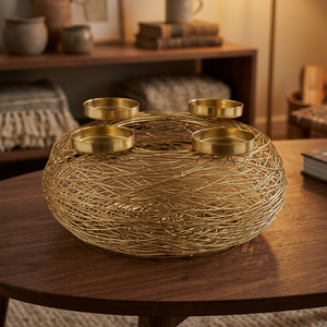 Meilleur Porte-Bougie Lanterne LED Sans Flamme en Laiton, Écologique, pour Décoration Intérieure et Extérieure, Cadeau de Noël et de Pâques - Product Image 5