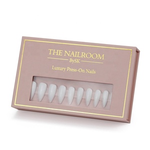 En gros <span class=keywords><strong>De</strong></span> Luxe Logo Personnalisé Presson Appuyez Sur Vide <span class=keywords><strong>Faux</strong></span> <span class=keywords><strong>Faux</strong></span> Ongles Boîte D'emballage Boîte Pour Longs Ongles Artificiels - Product Image 3