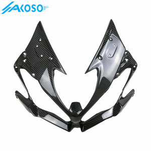 AKOSO-Cache-phare avant en fibre de carbone sec 3K pour moto <span class=keywords><strong>Kawasaki</strong></span> ZX-6R 2019 <span class=keywords><strong>2020</strong></span> 2021 2022 2023 2024 - Product Image 5