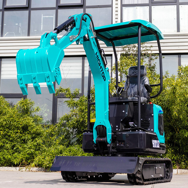 HIGHTOP HT12 Mini Excavator 0.02m³ Bucket Capacity High Efficiency for Farm & Construction