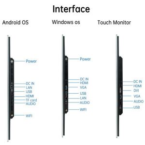 Touchwo OEM tùy chỉnh 24 inch IPS <span class=keywords><strong>LCD</strong></span> màn hình cảm ứng màn hình Giao diện USB 23.8 Android hiển thị New 24 "điện dung touchwo màn hình - Product Image 3