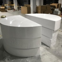 Plateforme de scène ronde romantique en acrylique blanc, plancher de danse pour mariage, décoration de scène pour événements, fournitures de fête