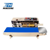 Nouvelle machine de scellage thermique électrique horizontale continue pour sachets de café, de thé, de chips, cartons, boissons, produits chimiques - Automatique